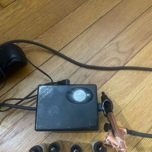 Professional Airbrush Kit with Black and Copper Finish